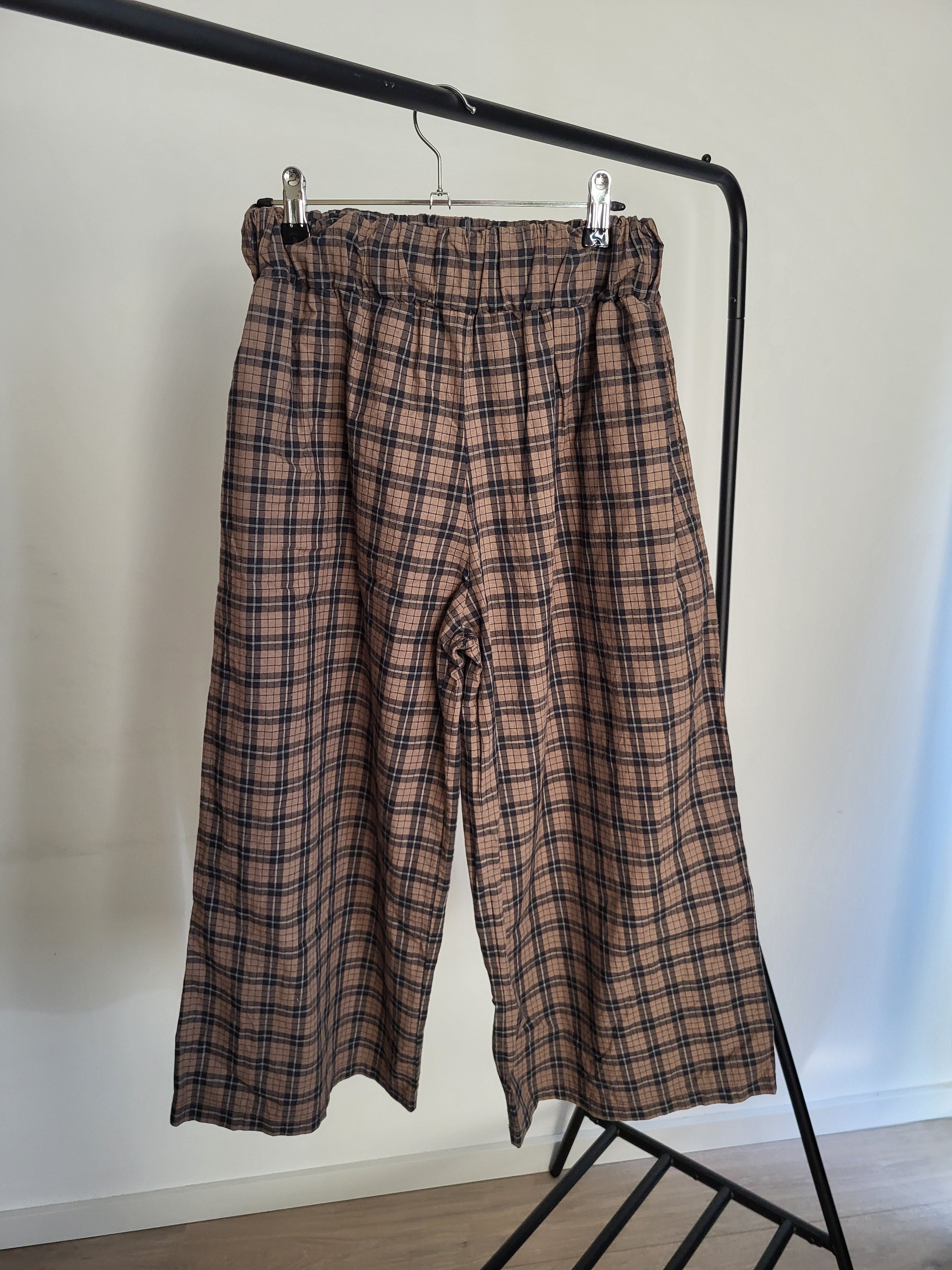 Adrienne-Mel Trousers in Plaid Size S