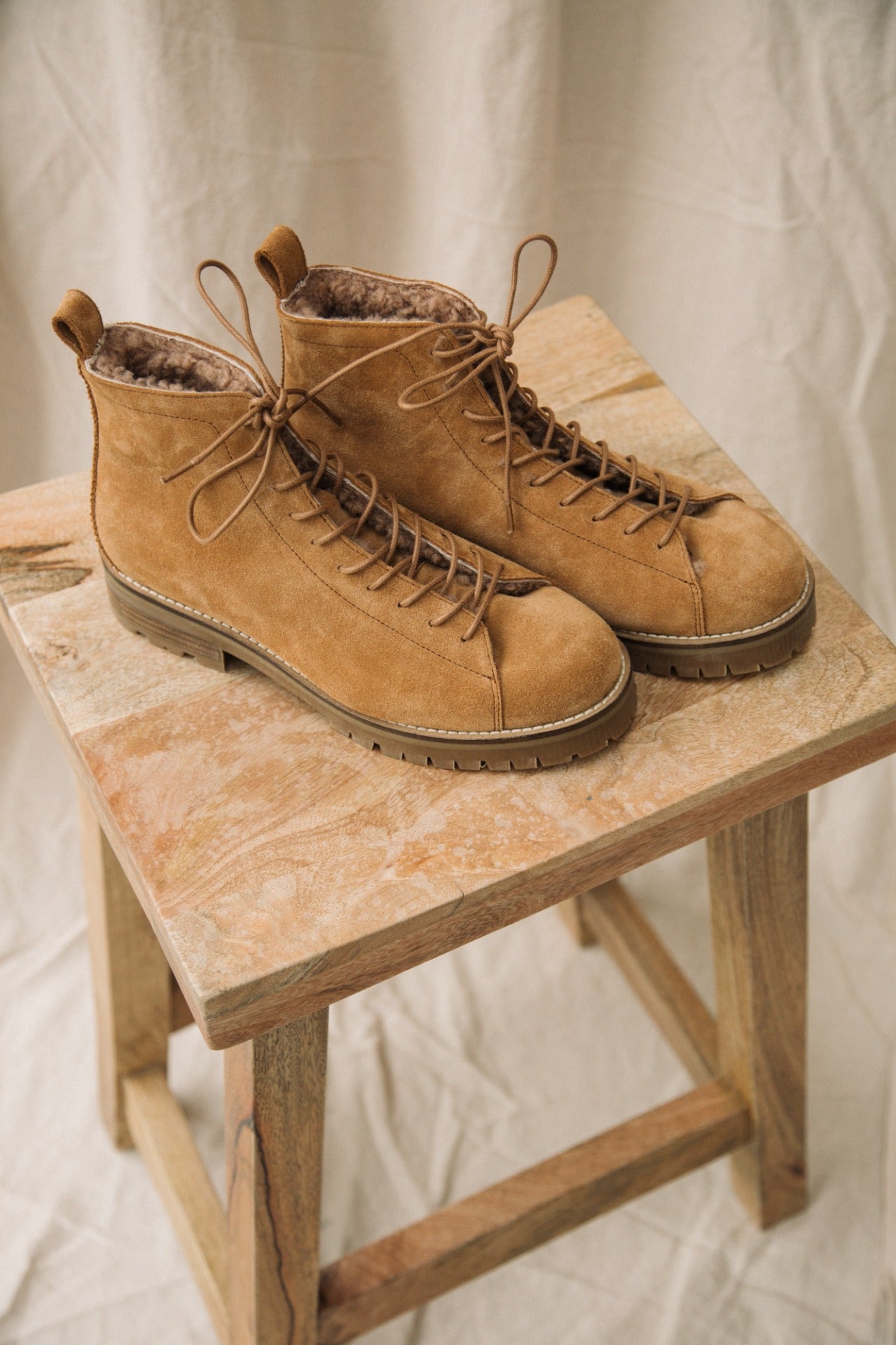 Sienna-Kate Suede Boot in Caramel