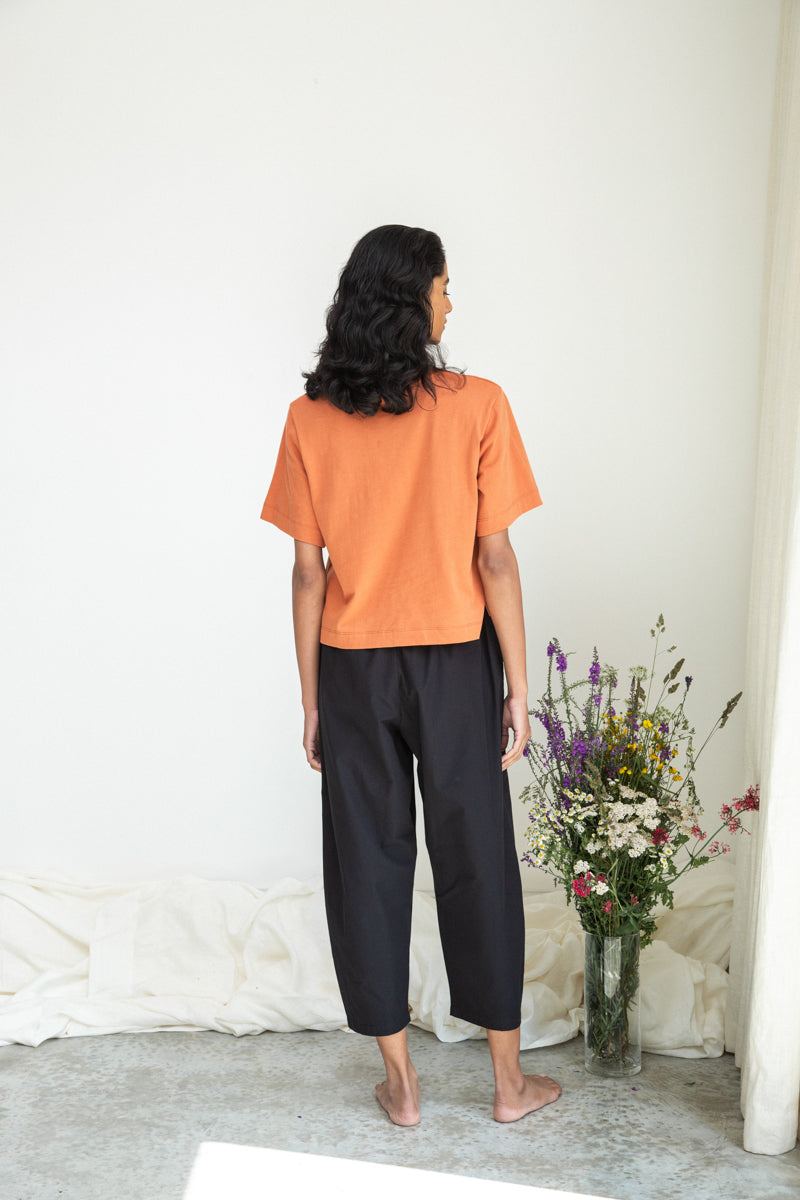 Cedar Organic Cotton Trouser in Black