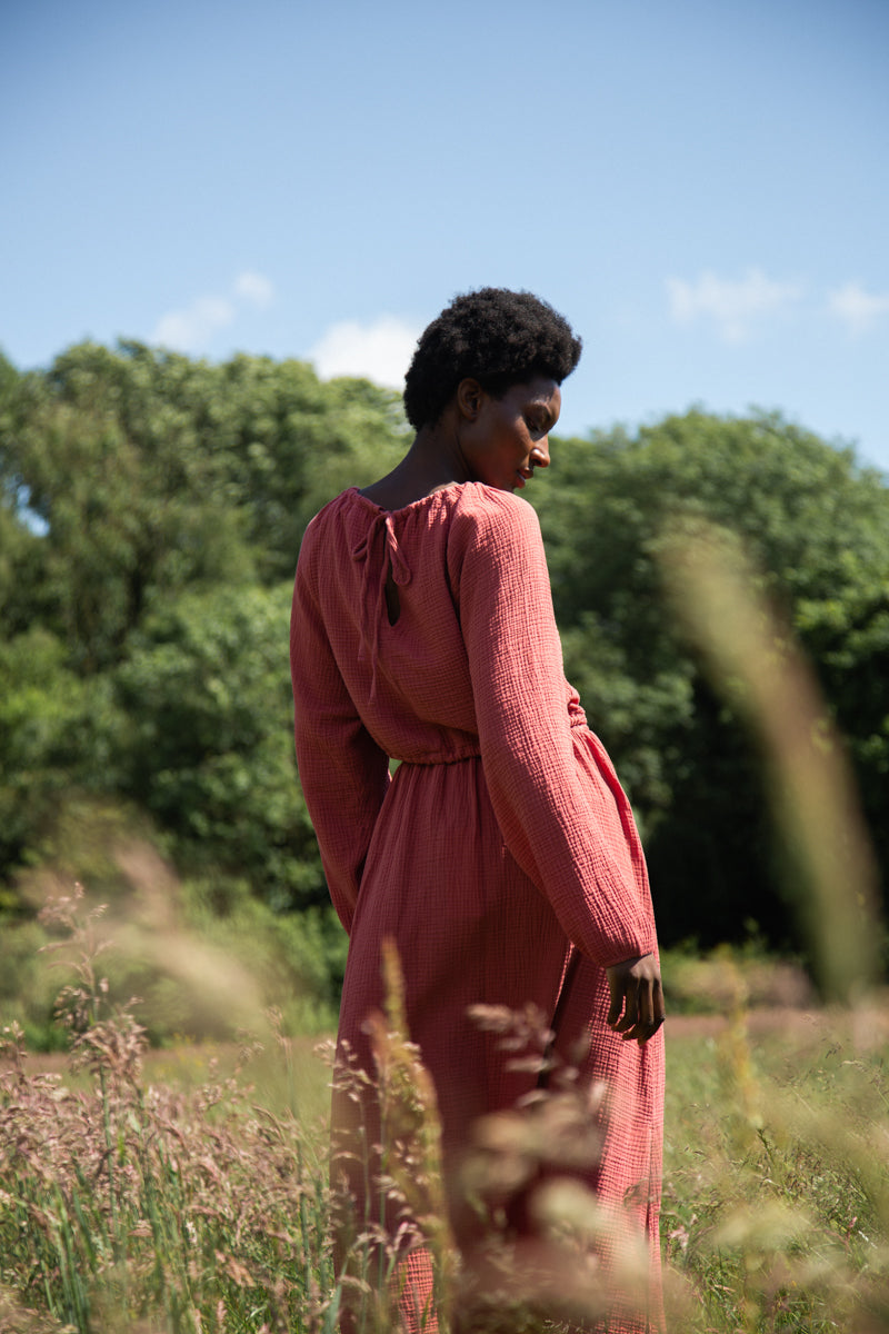 Cordelia Organic Cotton Top in Rose