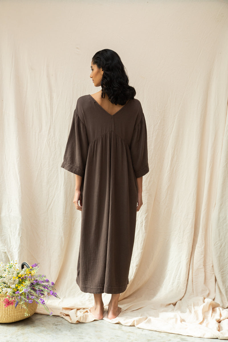 Fauna Organic Cotton Dress in Cacao