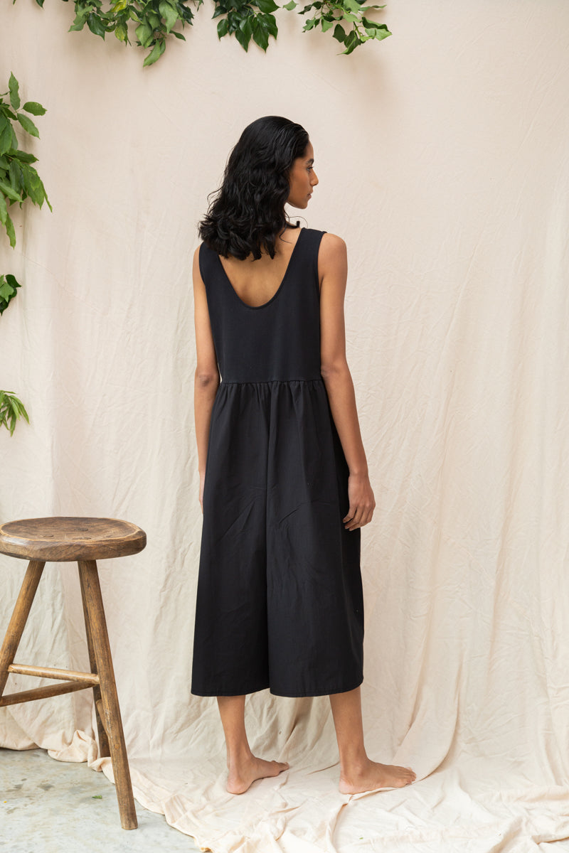 Rory Organic Cotton Jumpsuit in Black