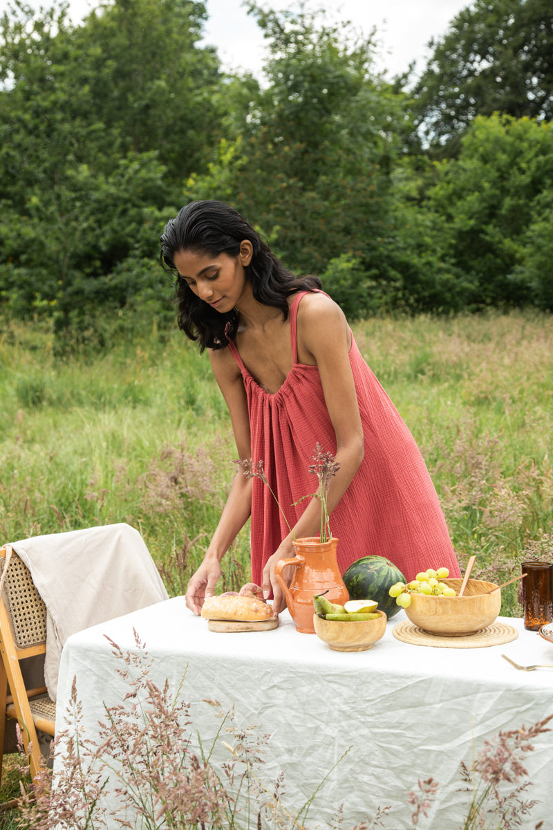 Wilder Organic Cotton Dress in Rose