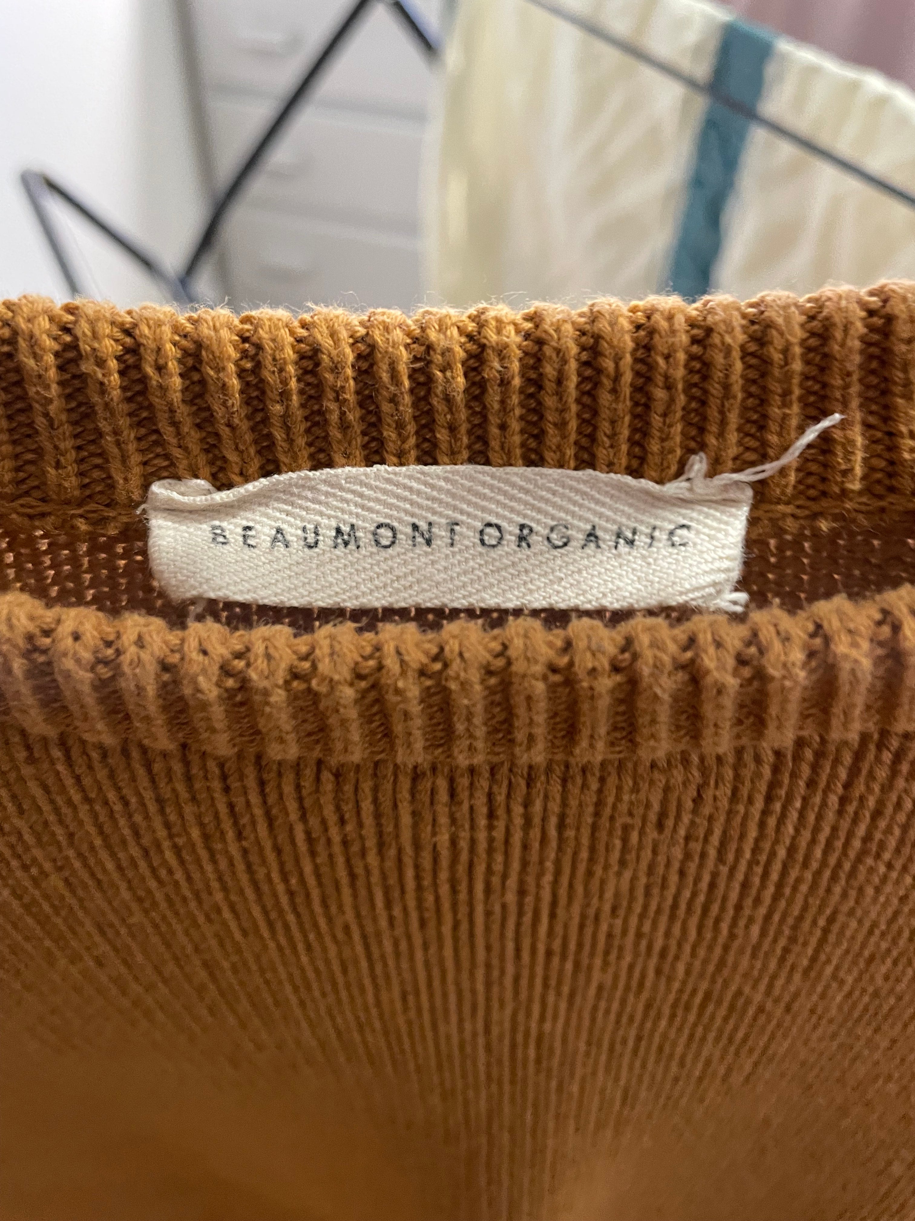 Faye-Marie Organic Cotton Jumper in Golden Tan Size XS