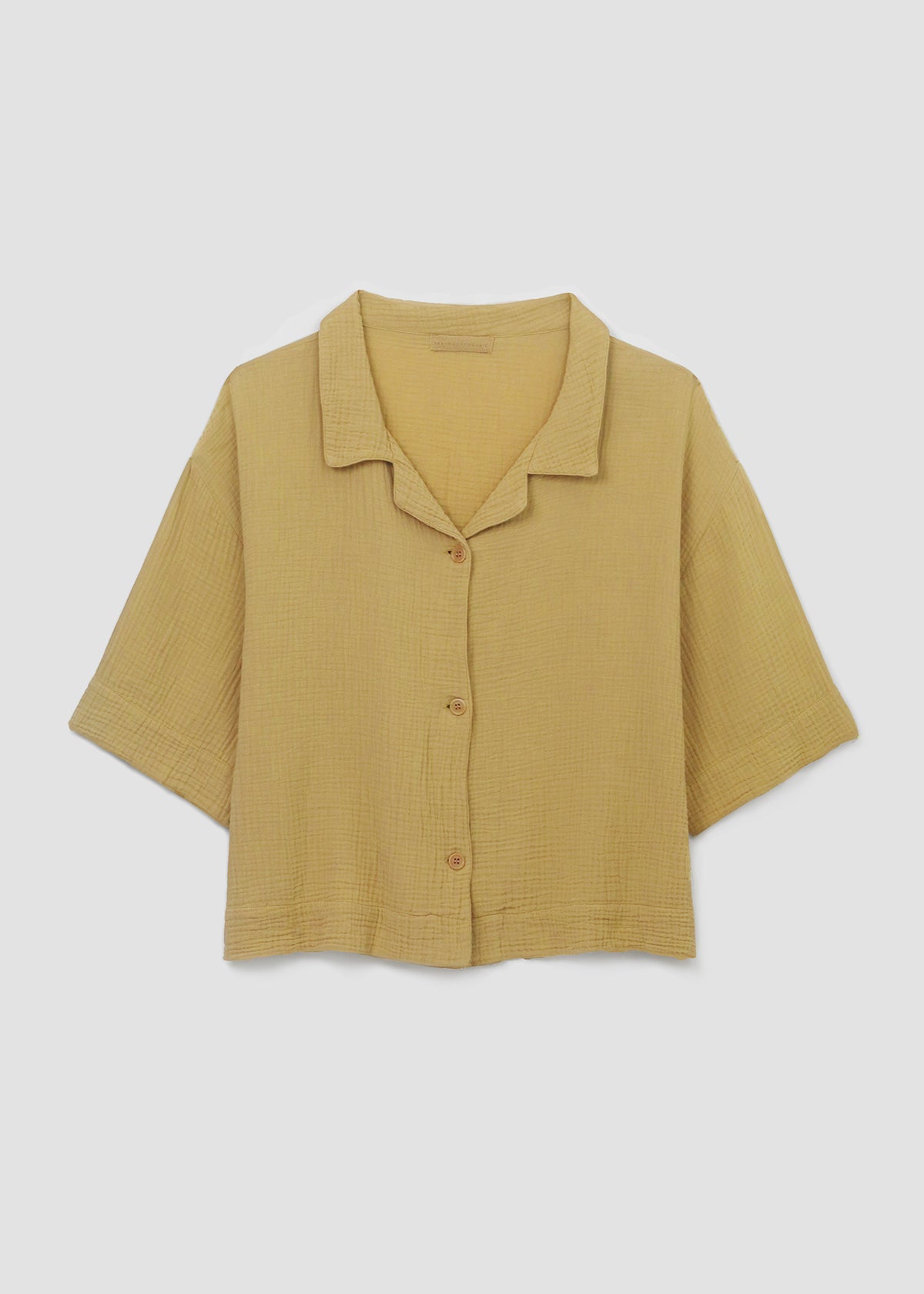 Ameera Organic Cotton Shirt in Straw