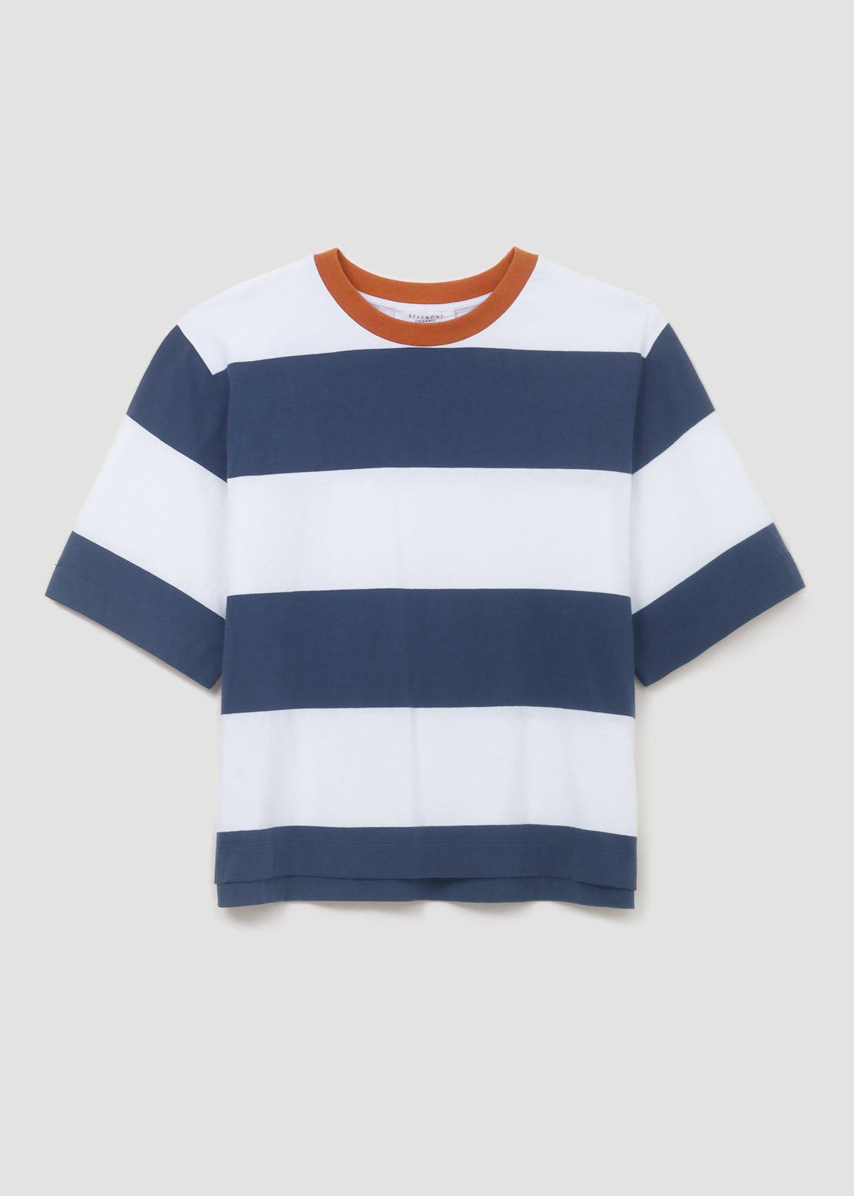 Bay-Sue Organic Cotton Top in Midnight and White Bold Stripe