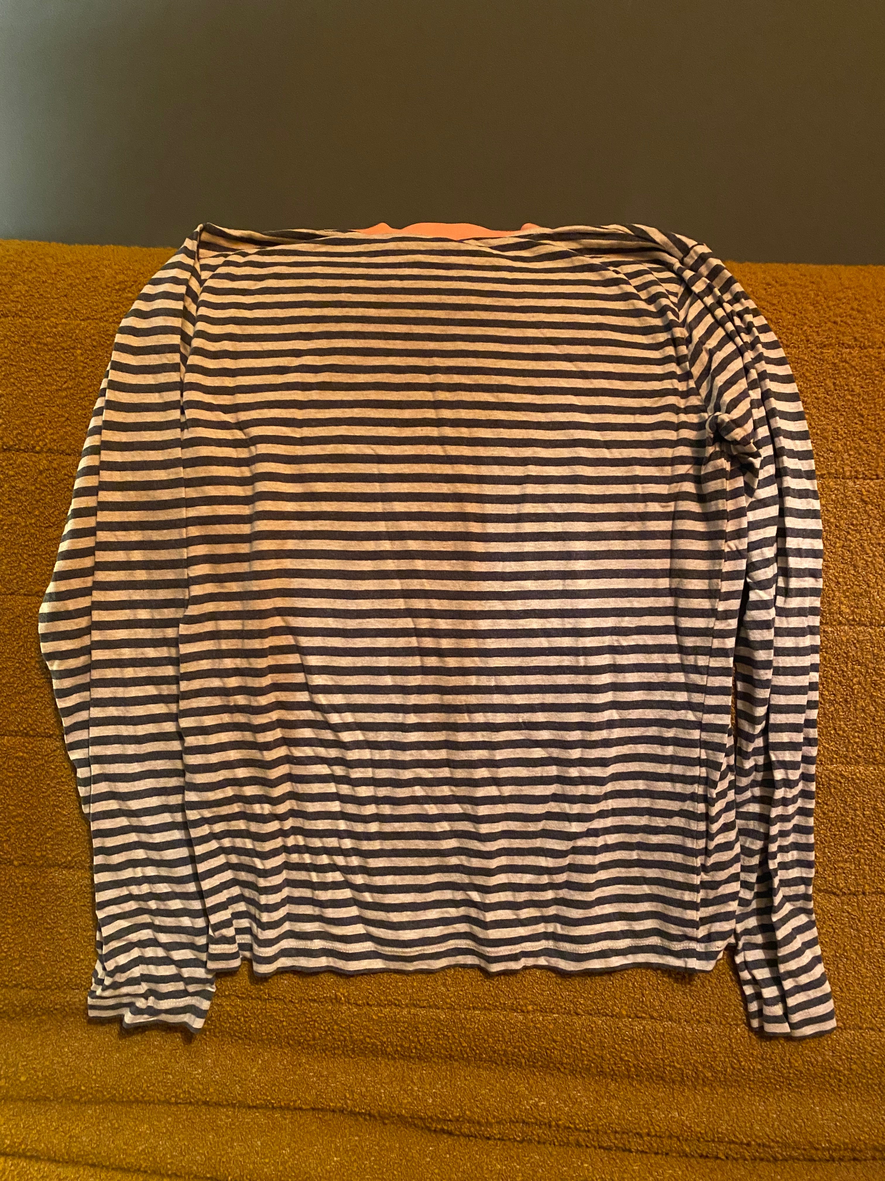 Shoba Top in Chalk Marl Stripe Size M