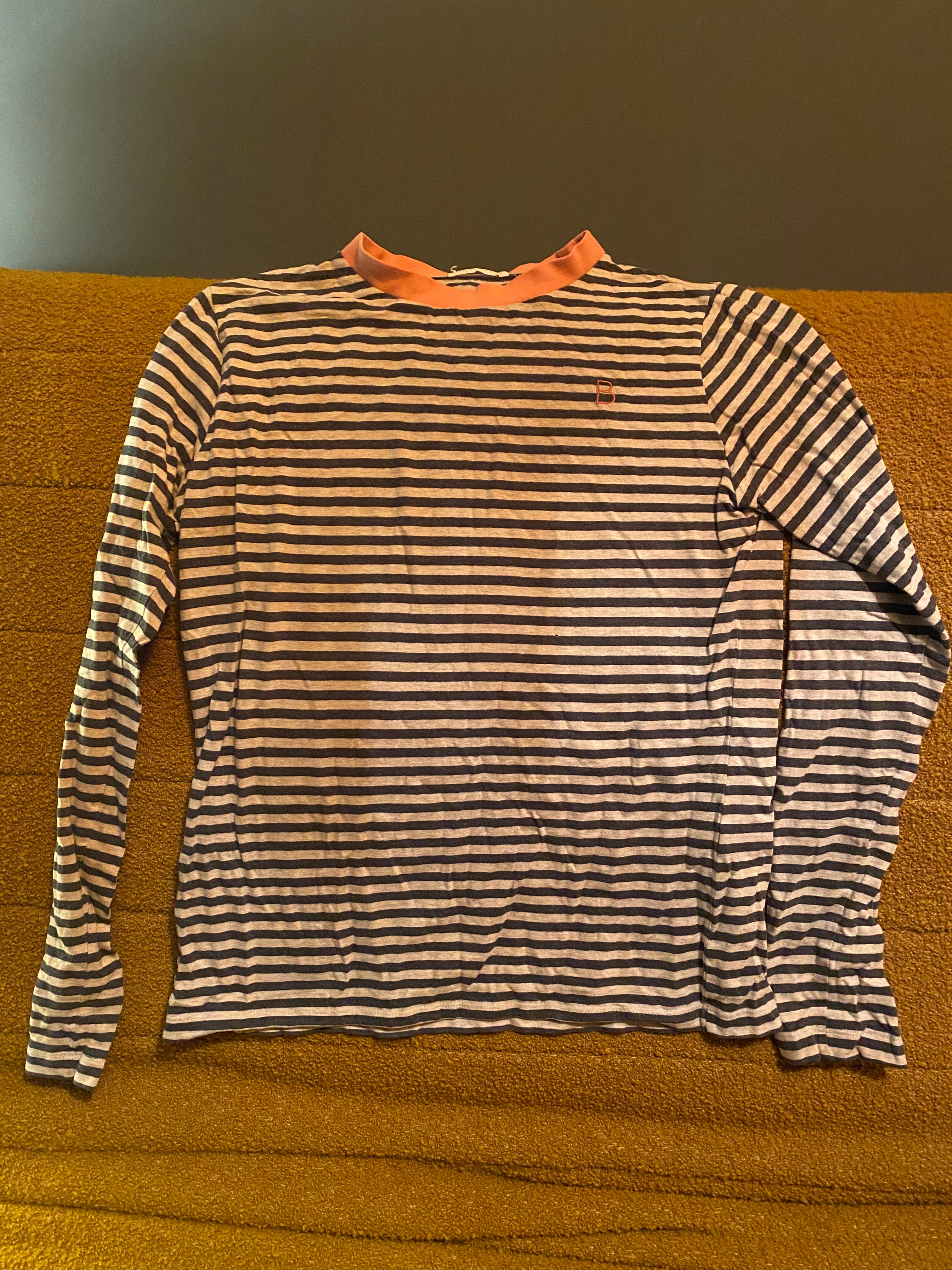 Shoba Top in Chalk Marl Stripe Size M