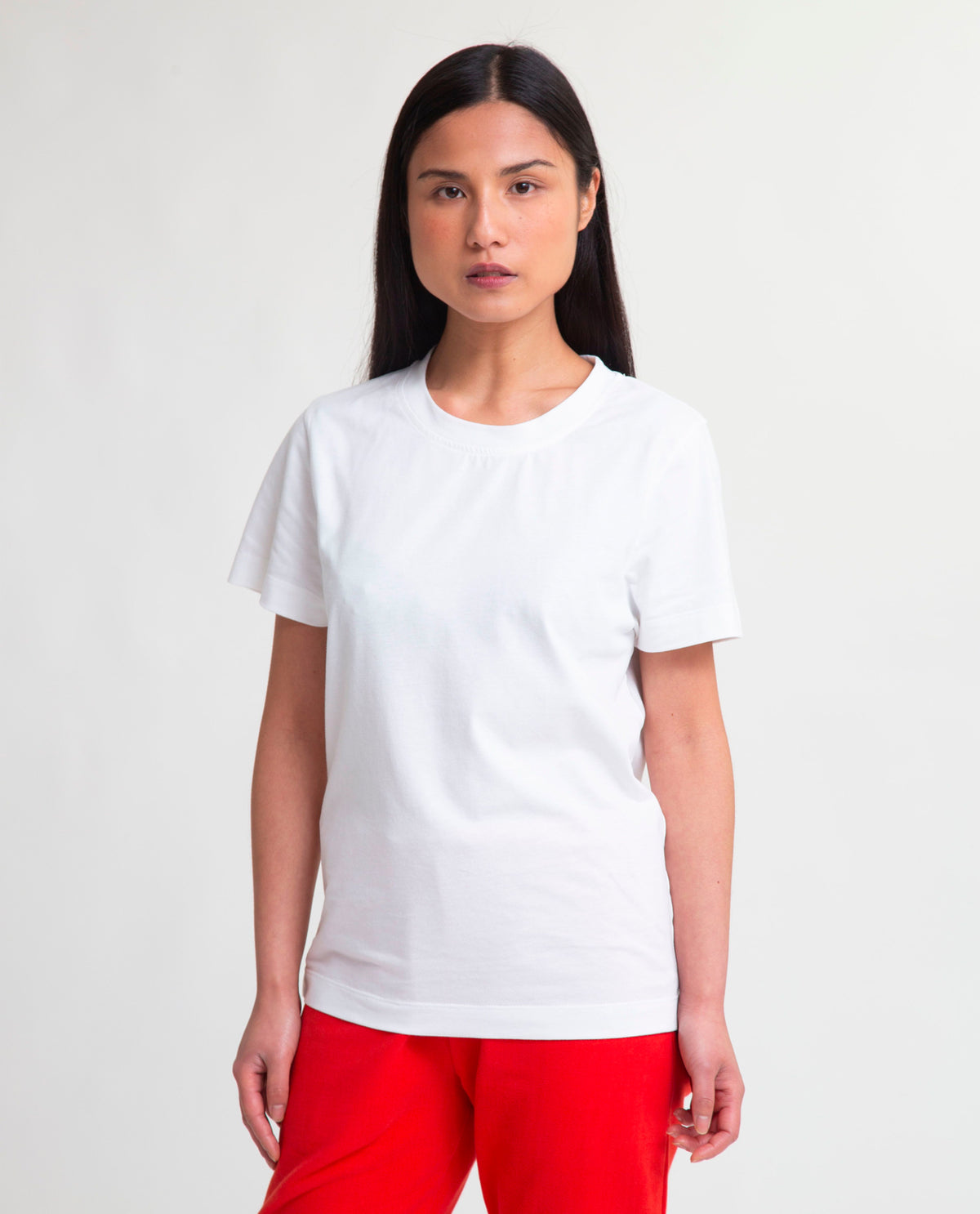 Maliah Organic Cotton T-Shirt In White | Beaumont Organic
