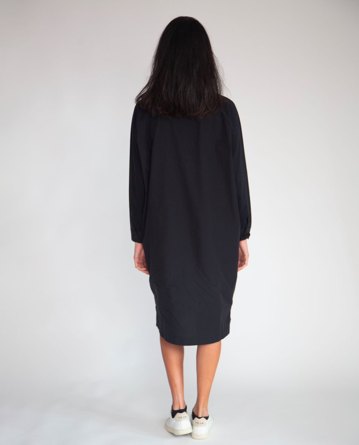 Etta Organic Cotton Dress In Black | Beaumont Organic